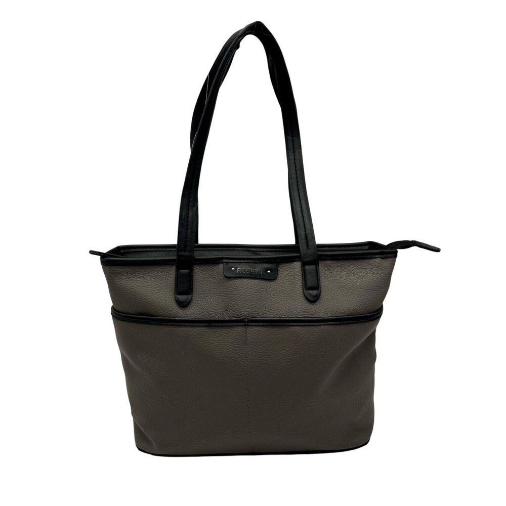 Rosetti Grey Faux Leather Shoulder Bag